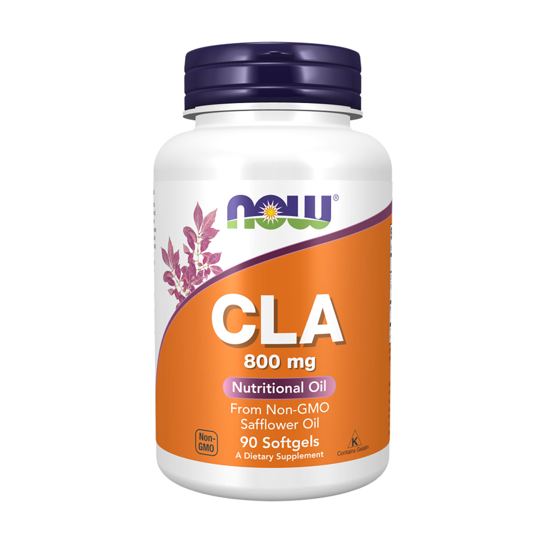Кон'югована лінолева кислота NOW Foods CLA 800 мг, 90 желатинових капсул