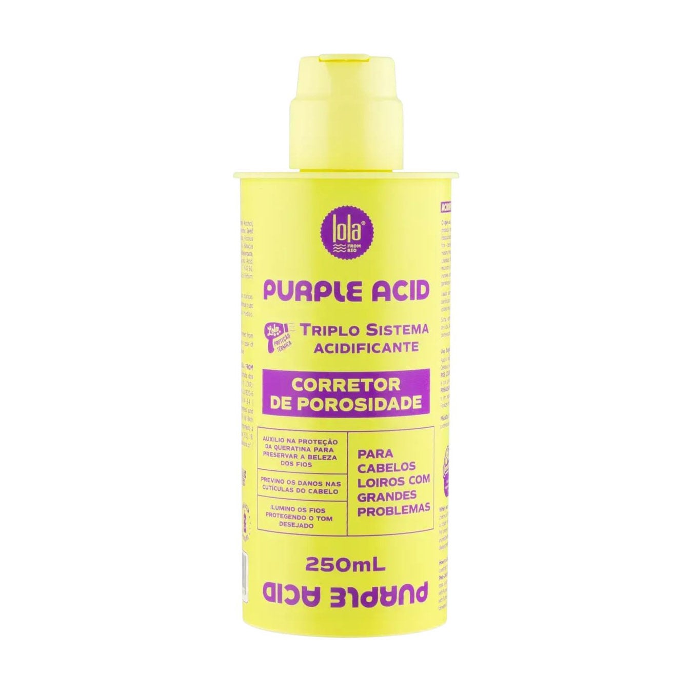 Коректор Lola From Rio Purple Acid Corrector для зменшення пористості блонду та нейтралізації жовтизни, 250 мл