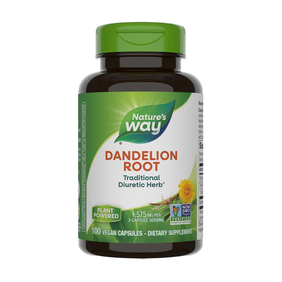 Корінь кульбаби Nature's Way Dandelion Root 1575 мг, 100 капсул