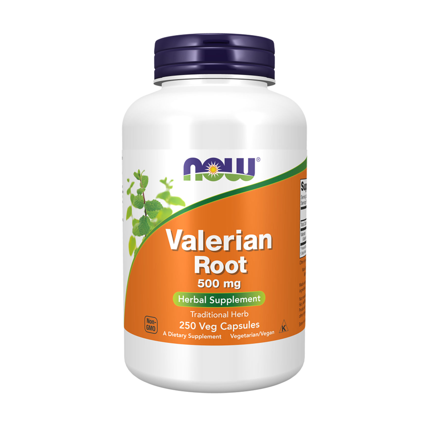 Корінь валеріани NOW Foods Valerian Root 500 мг, 250 капсул