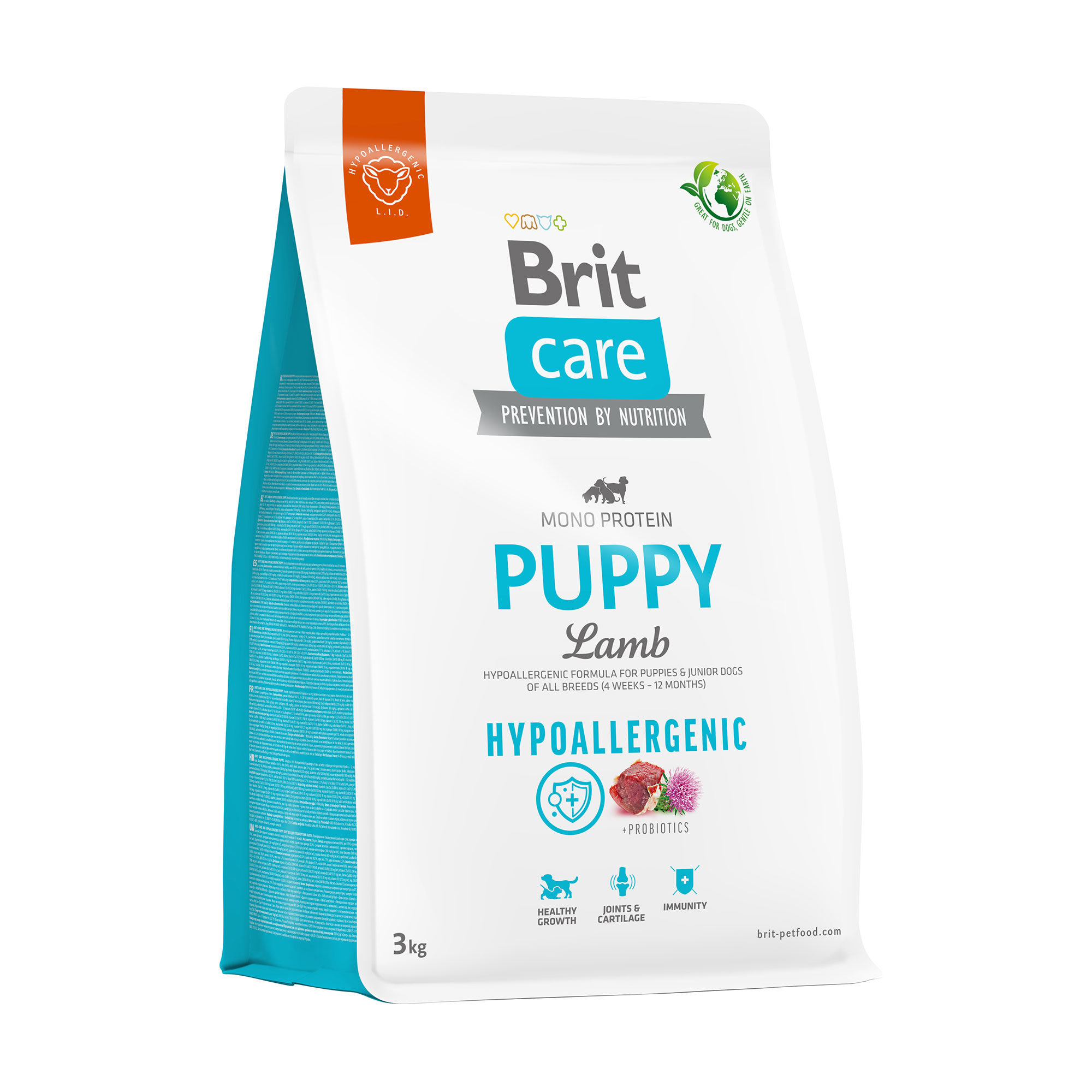 Корм для цуценят Brit Care Puppy гіпоалергенний, з ягням, 3 кг
