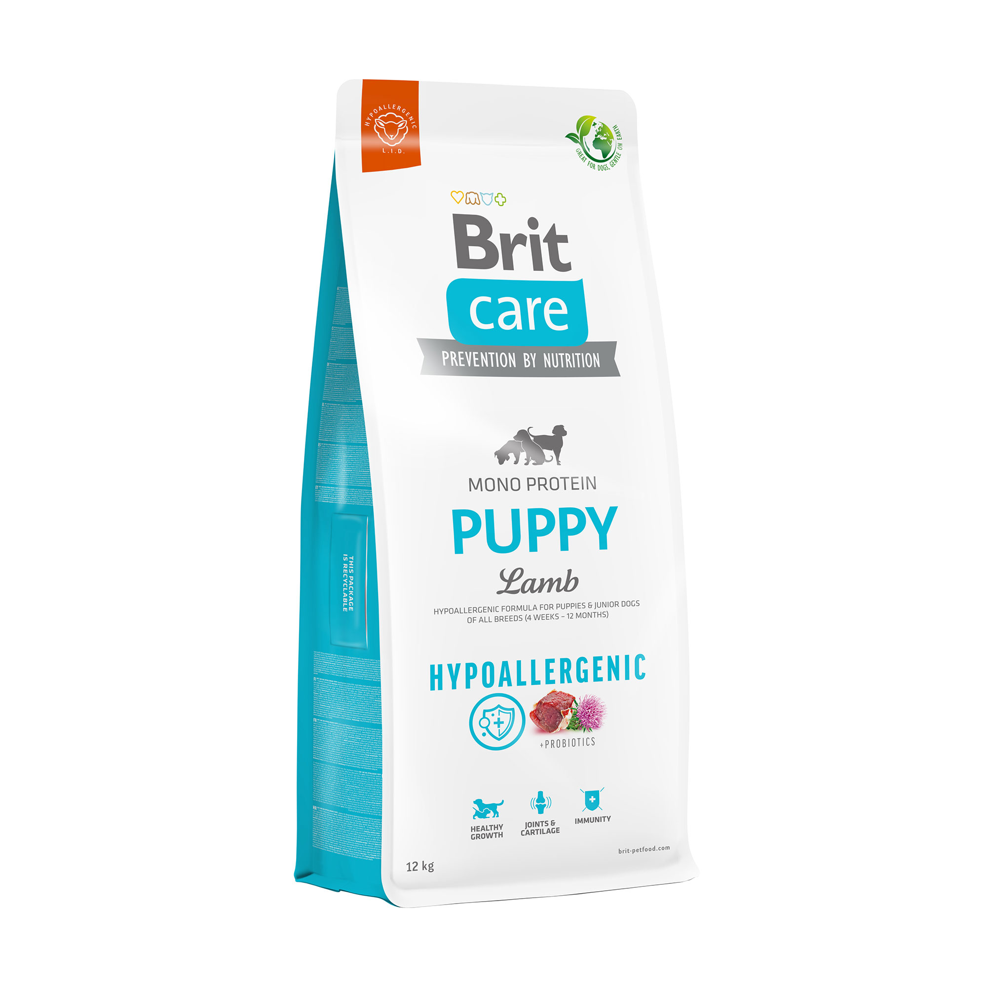 Корм для цуценят Brit Care Puppy гіпоалергенний, з ягням, 12 кг
