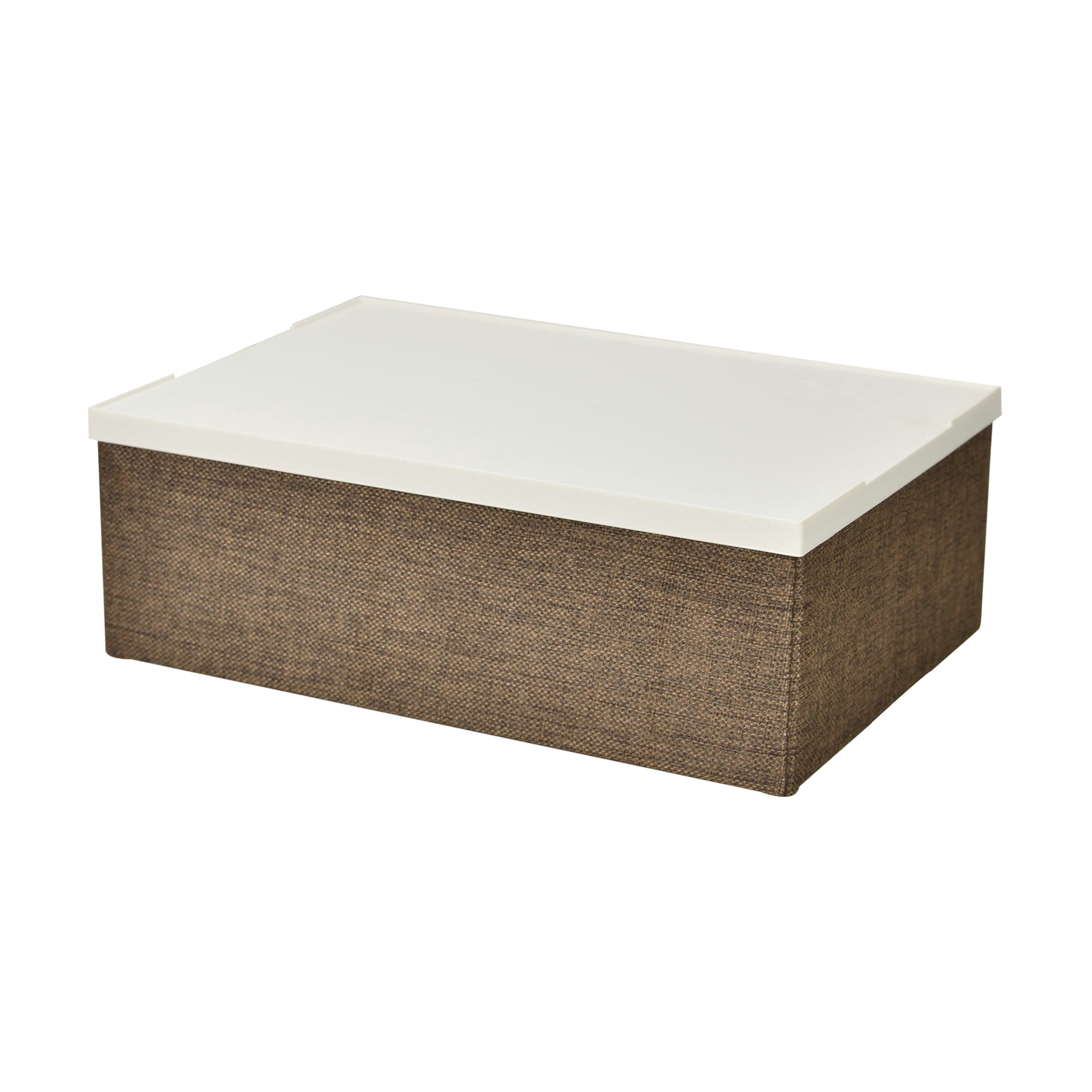 Короб складаний Handy Home Коричневий, з пластиковою кришкою 33*23*11 см (EH-01S)