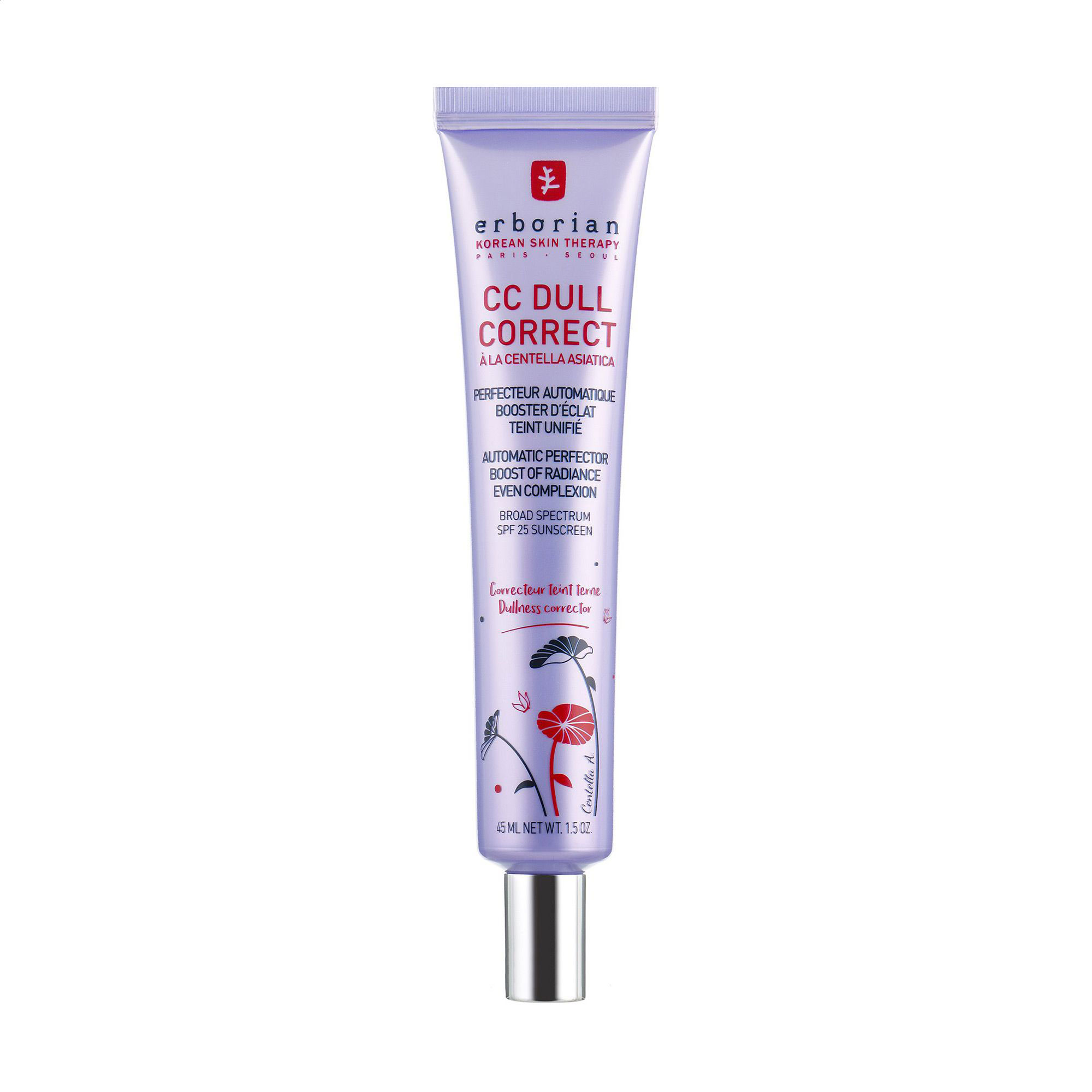 Коригувальний крем для обличчя Erborian CC Dull Correct, SPF 25, 45 мл