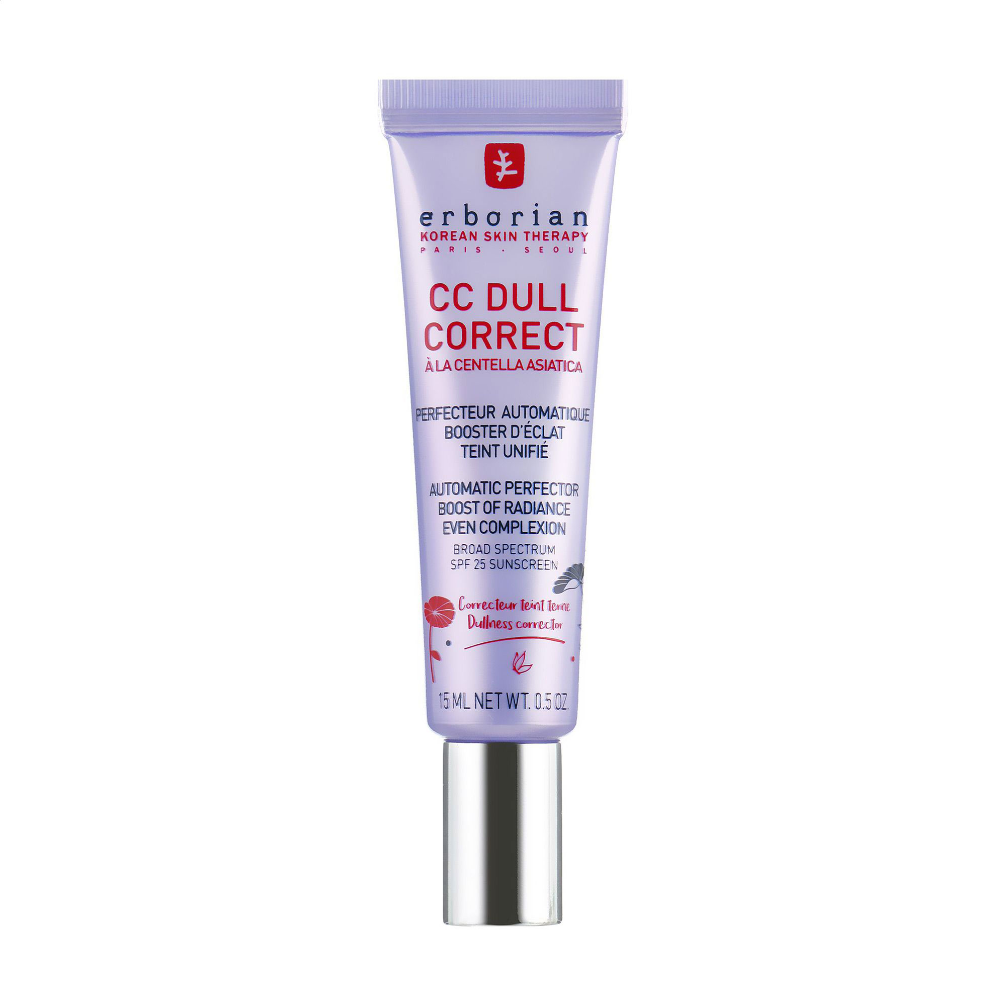 Коригувальний крем для обличчя Erborian CC Dull Correct SPF 25, 15 мл