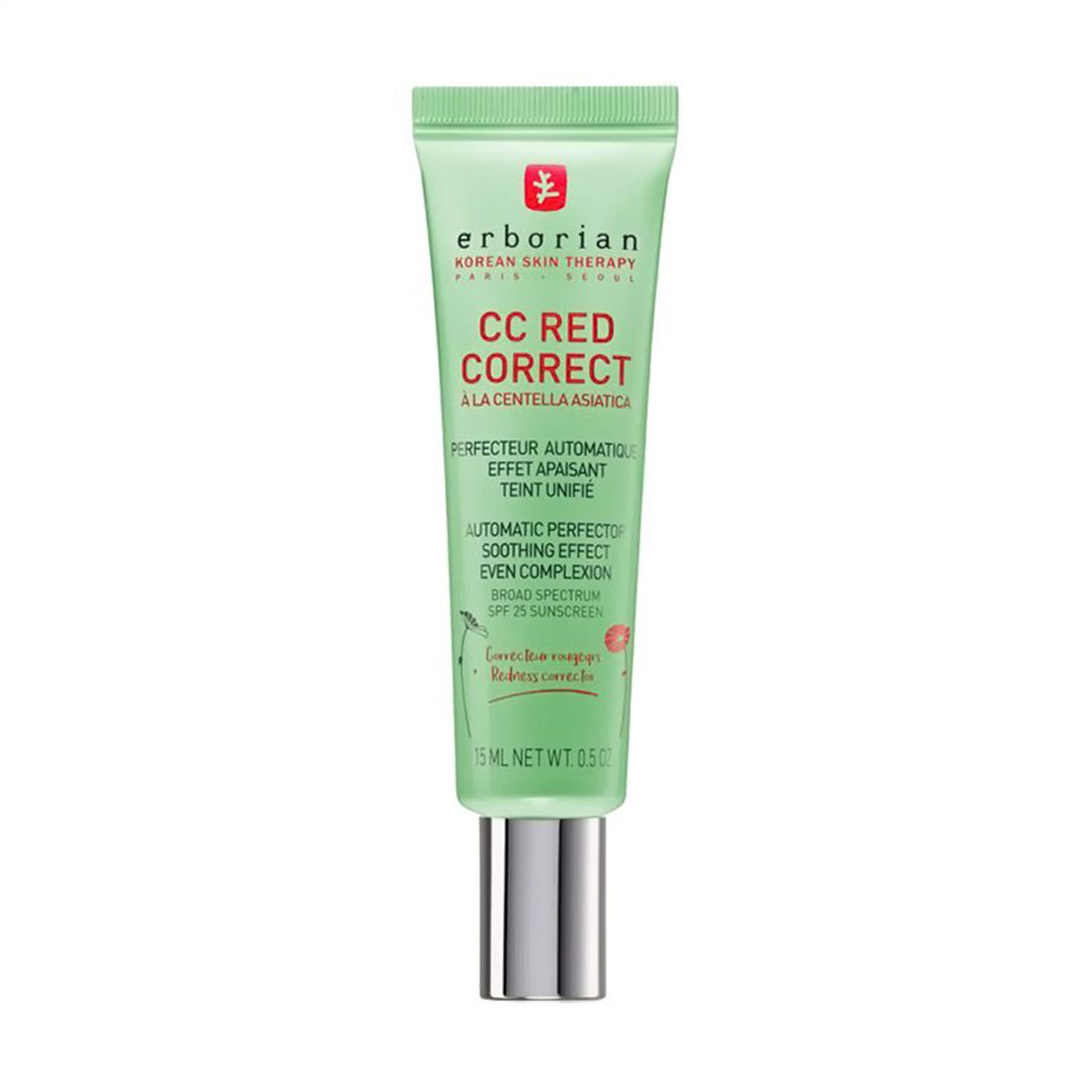 Коригувальний крем для обличчя Erborian СС Red Correct, 15 мл