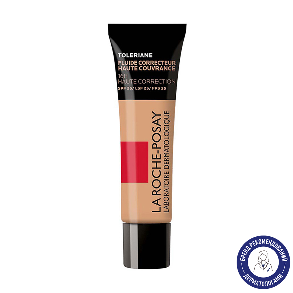 Коригувальний тональний флюїд для обличчя La Roche-Posay Toleriane SPF 25 для чутливої шкіри, 10, 30 мл