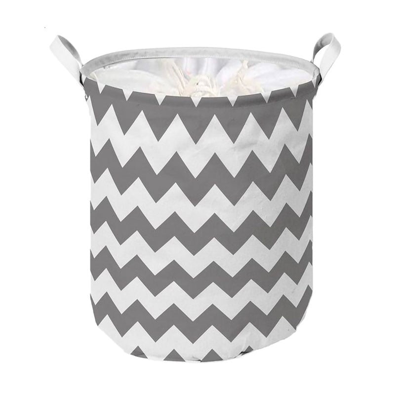 Кошик тканинний Idea Home LY-03 Zig Zag круглий, 35*45 см (LY-03 круг. ткан. з/кр Zig Zag)
