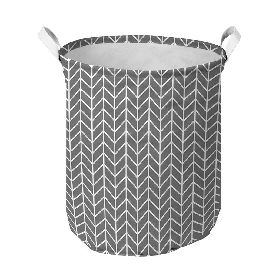 Кошик тканинний Idea Home TC-39 Vector круглий, з ручками, 40*50 см (TC-39 круг. ткан. Vector)