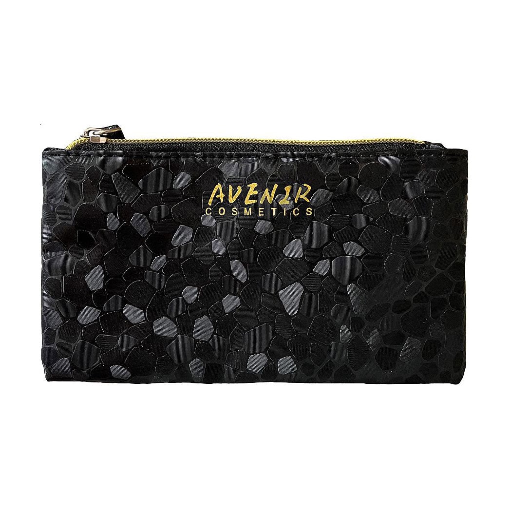 Косметичка Avenir Cosmetics Gloss плоска, чорна, 20*10*0.5 см