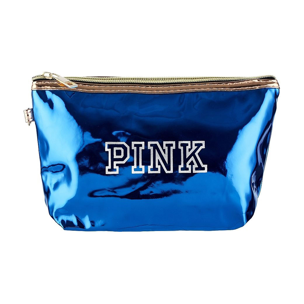 Косметичка Cosmo Shop Pink лакова, 18*8*15 см, синя, 1 шт (BA-002B)