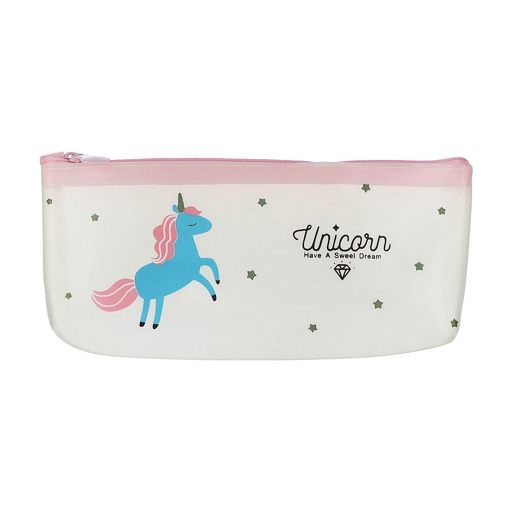 Косметичка Cosmo Shop Unicorn Have a Sweet Dream, 20*8*3.5 см, молочна, 1 шт (CS1159W)