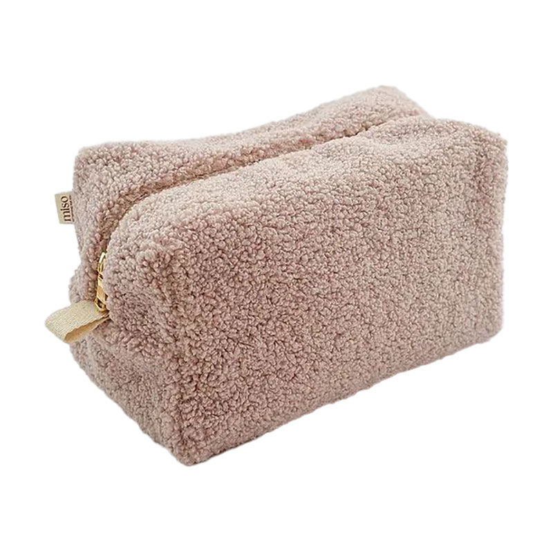 Косметичка Miso Your Favourite Bag Teddy пудрова, середня, квадратна, 23*15*15 см (WW002-3)