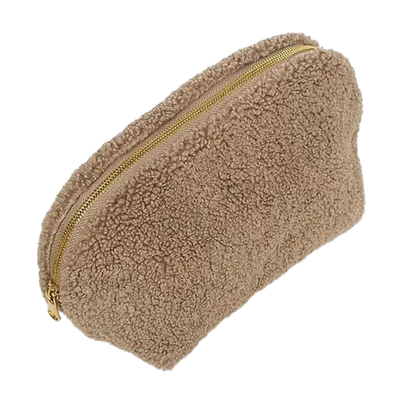 Косметичка Miso Your Favourite Bag Teddy світло-коричнева, середня, трикутна, 25*14*15 см (WW001-9)