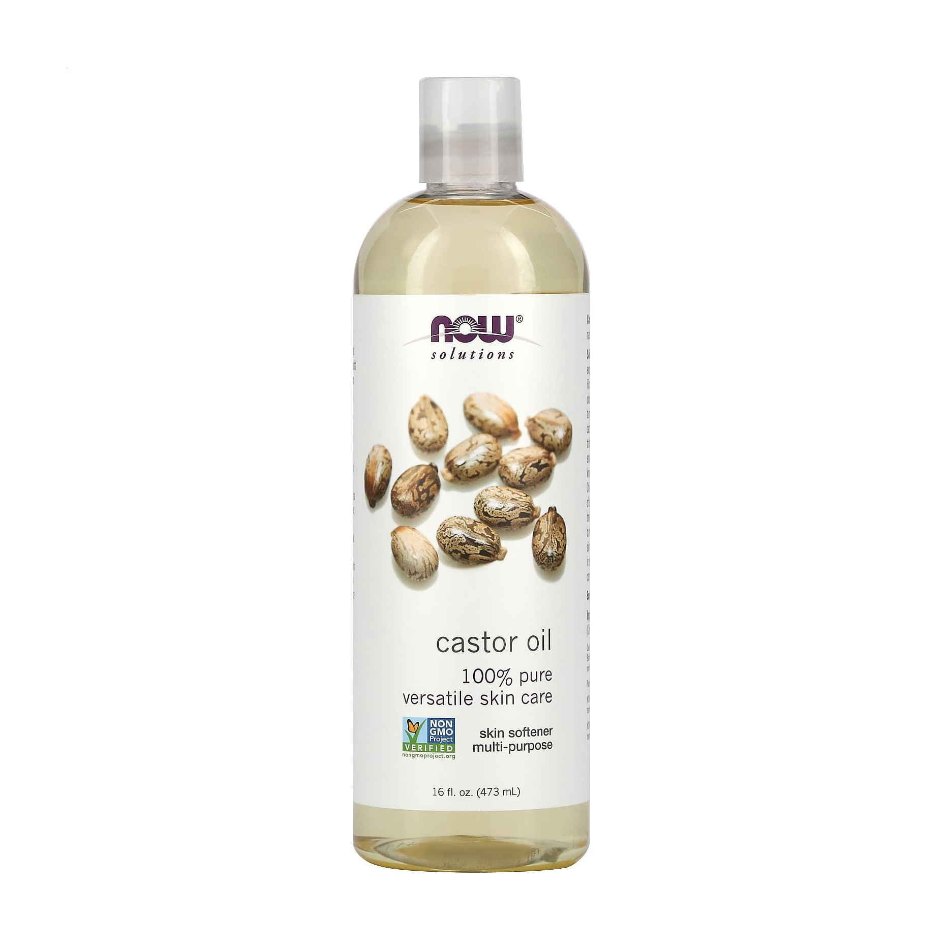 Косметична касторова олія NOW foods Castor Oil, 473 мл