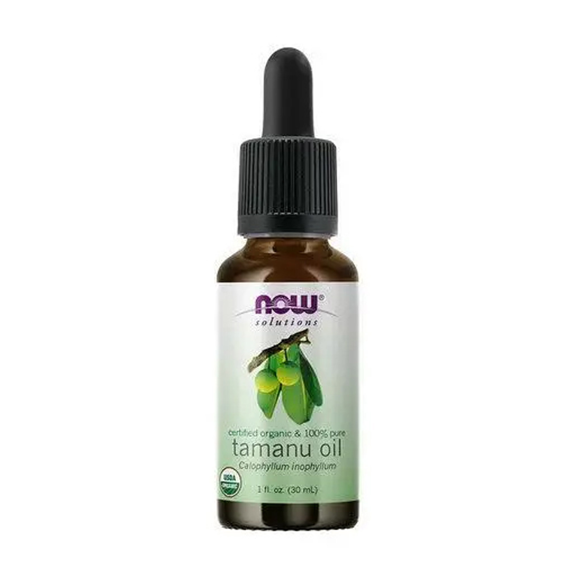 Косметична олія для обличчя та тіла NOW foods Tamanu Oil таману, 30 мл