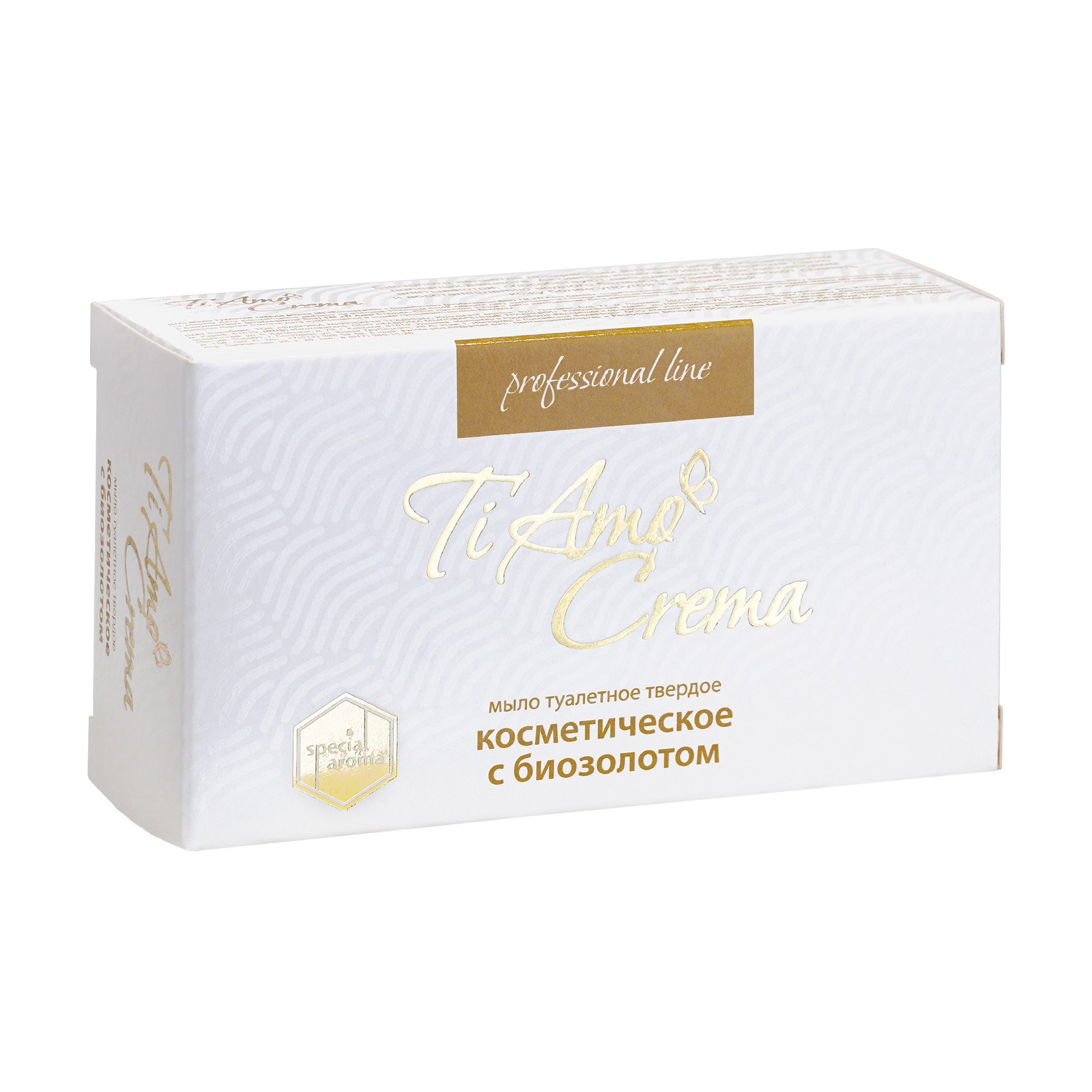 Косметичне мило тверде Ti Amo Crema Proffesional Line з біозолотом, 115 г