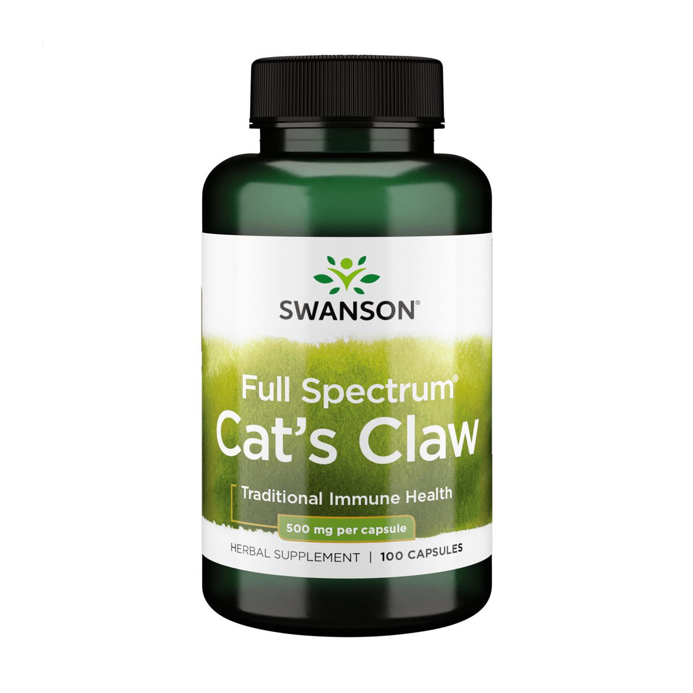 Котячий кіготь Swanson Full Spectrum Cat's Claw 500 мг, 100 капсул