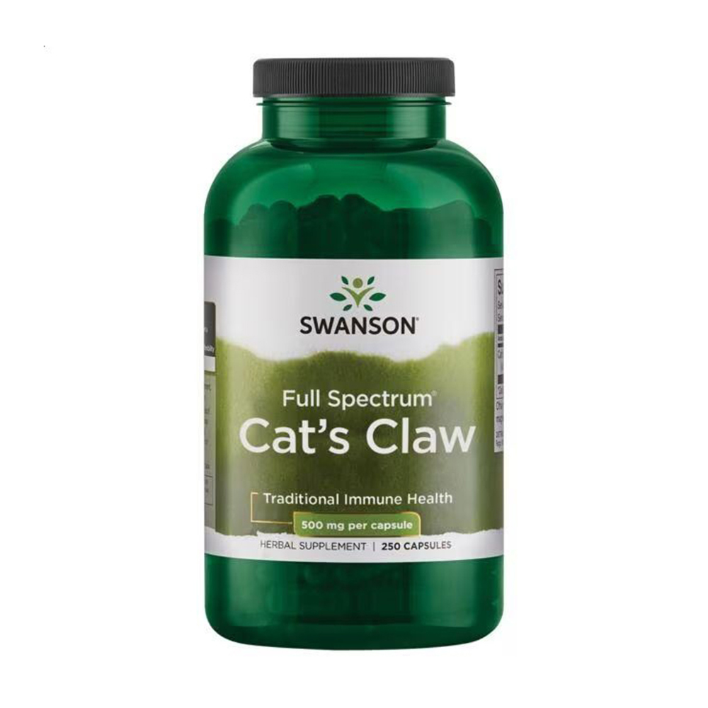 Котячий кіготь Swanson Full Spectrum Cat's Claw 500 мг, 250 капсул