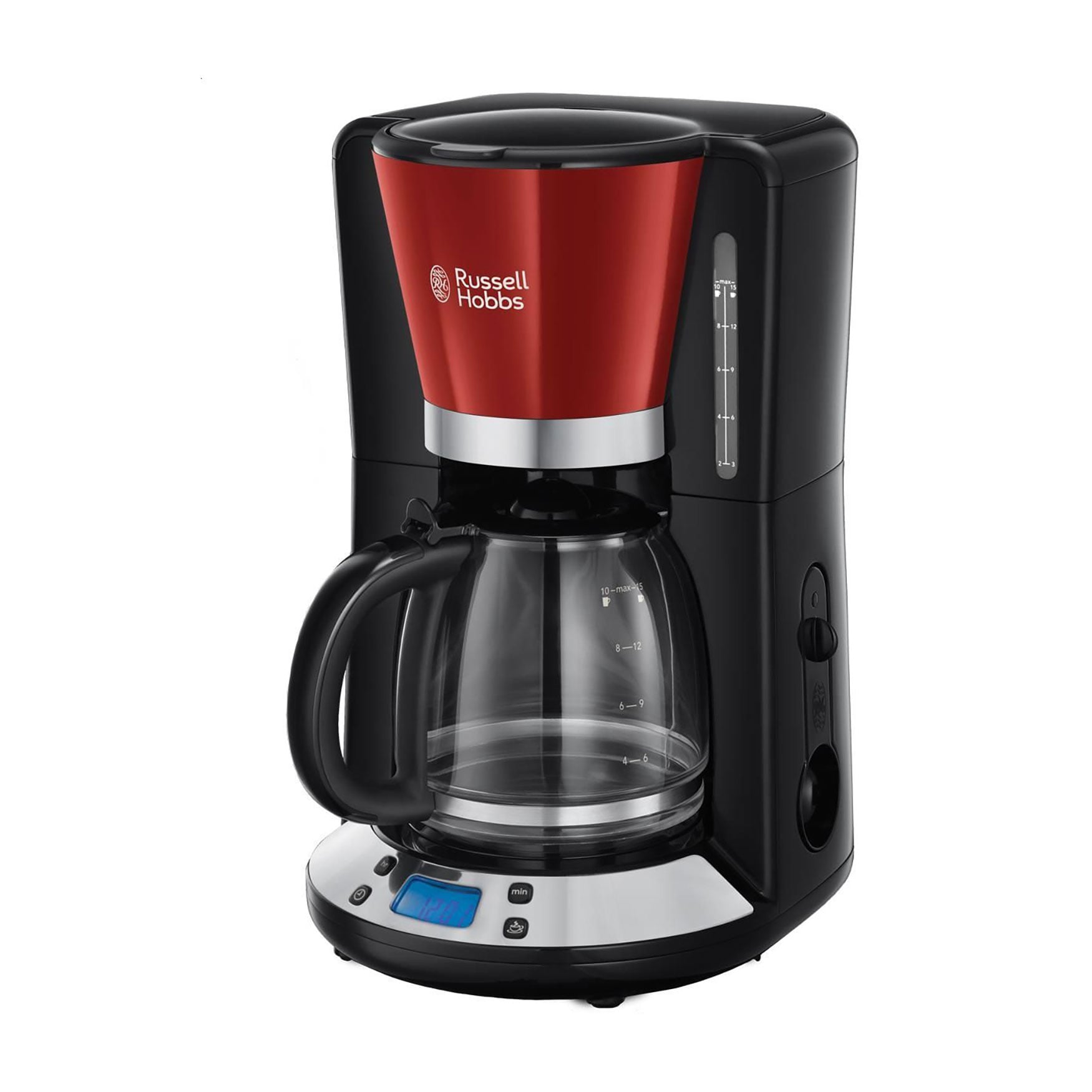 Крапельна кавоварка Russell Hobbs Colours Plus червоно-чорна, 1.25 л (24031-56)
