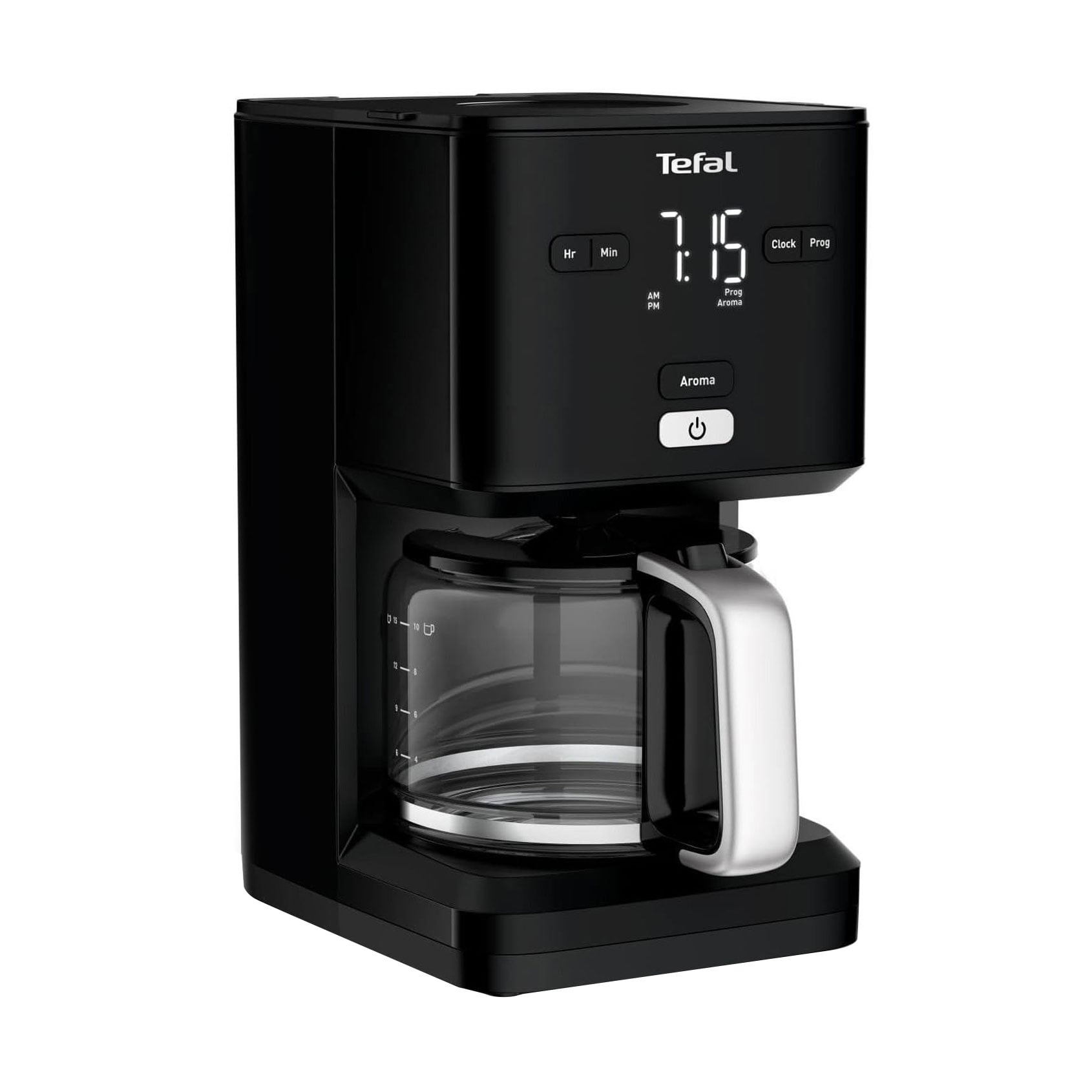 Крапельна кавоварка Tefal Smart &amp; Light чорна, 1.25 л (CM600810)