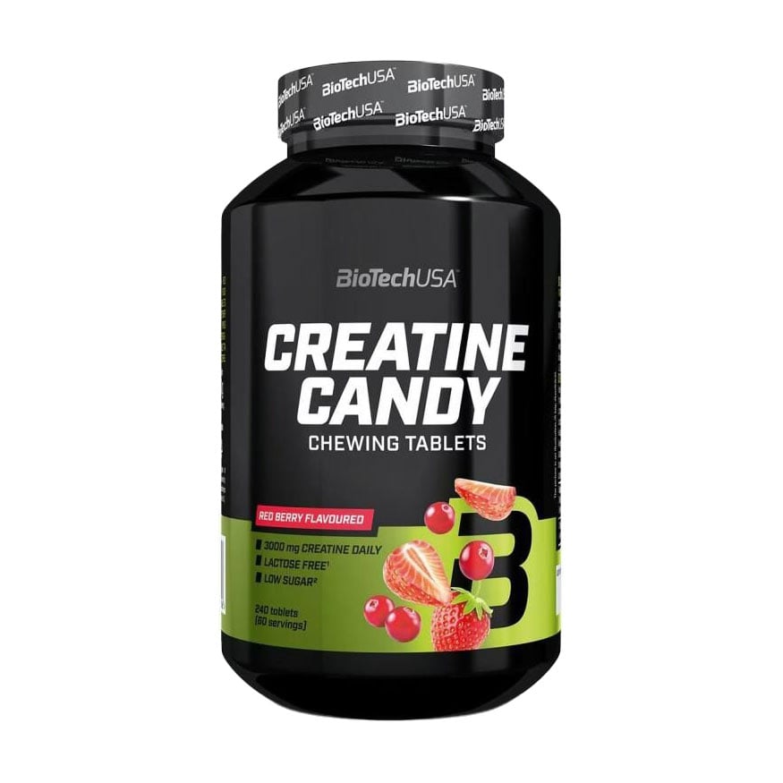 Креатин BioTechUSA Creatine Candy Червоні ягоди, 240 таблеток