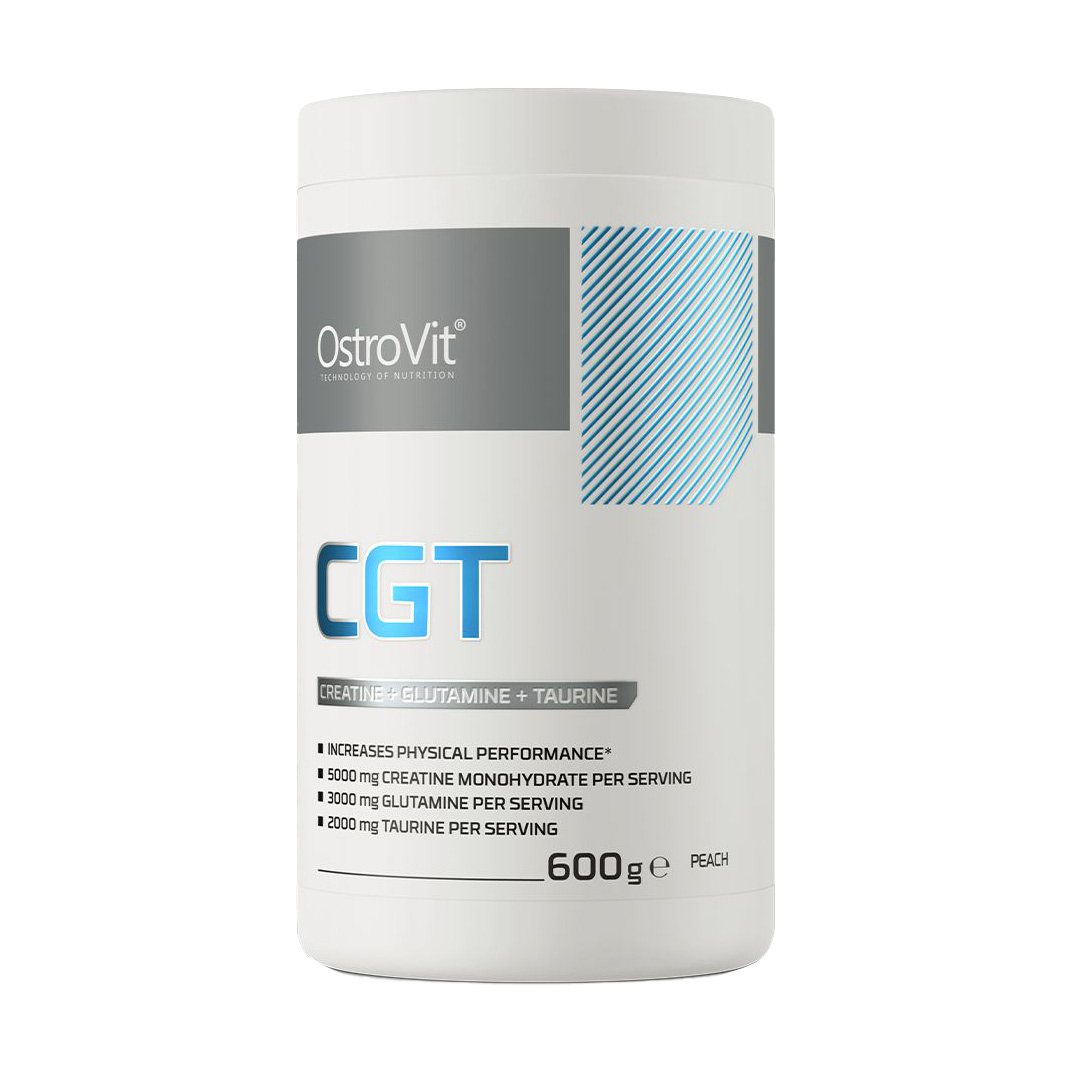 Креатин + глютамін + таурин OstroVit CGT Персик, в порошку, 600 г