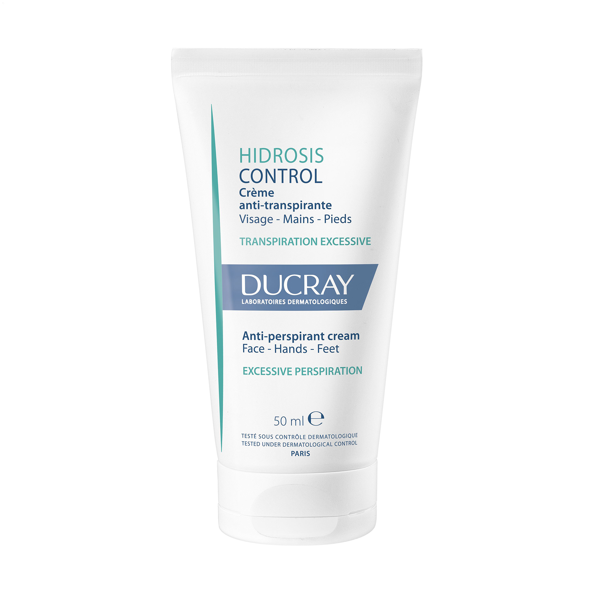Крем-антиперспірант для обличчя, рук і ніг Ducray Hidrosis Control Antiperspirant Cream, 50 мл