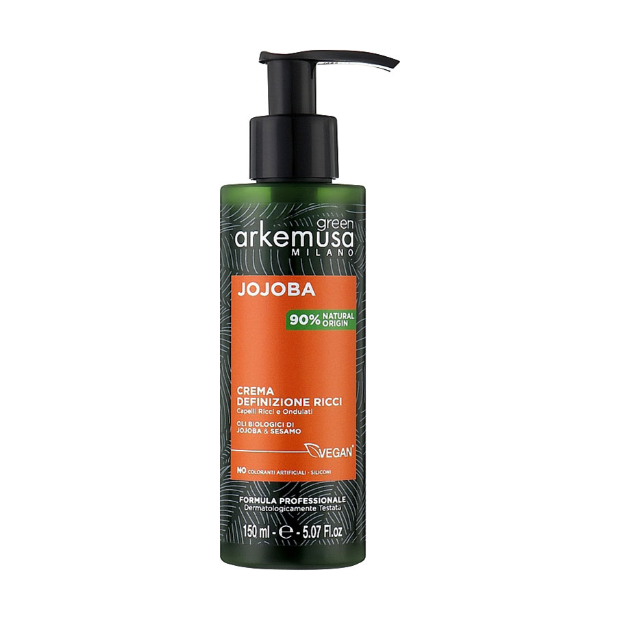 Крем Arkemusa Green Jojoba Hair Cream для кучерявого та хвилястого волосся, з екстрактом жожоба, 150 мл