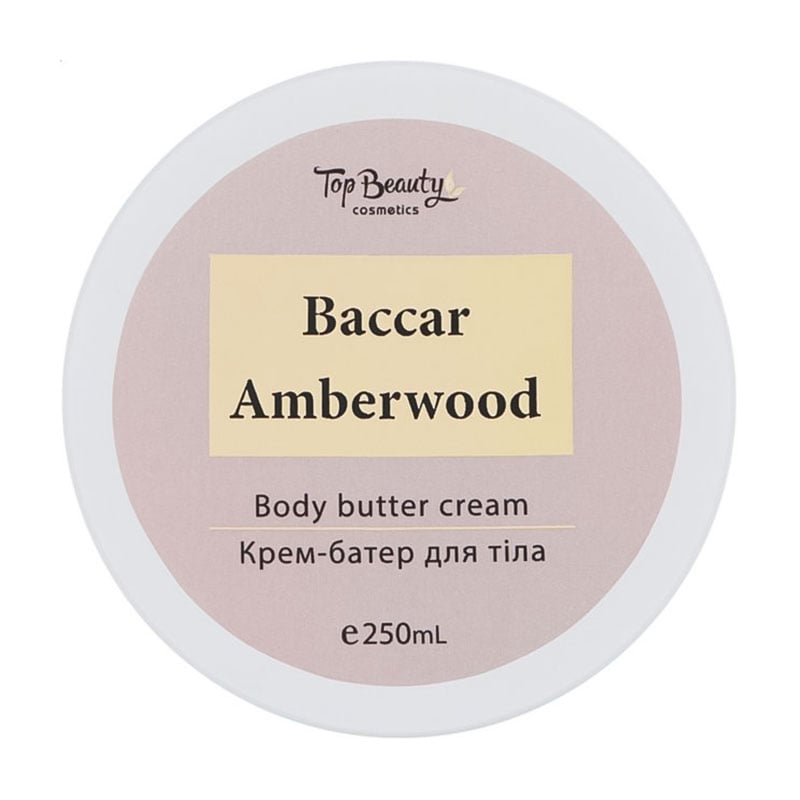 Крем-батер для тіла Top Beauty Body Butter Cream, Baccar Amberwood, 250 мл