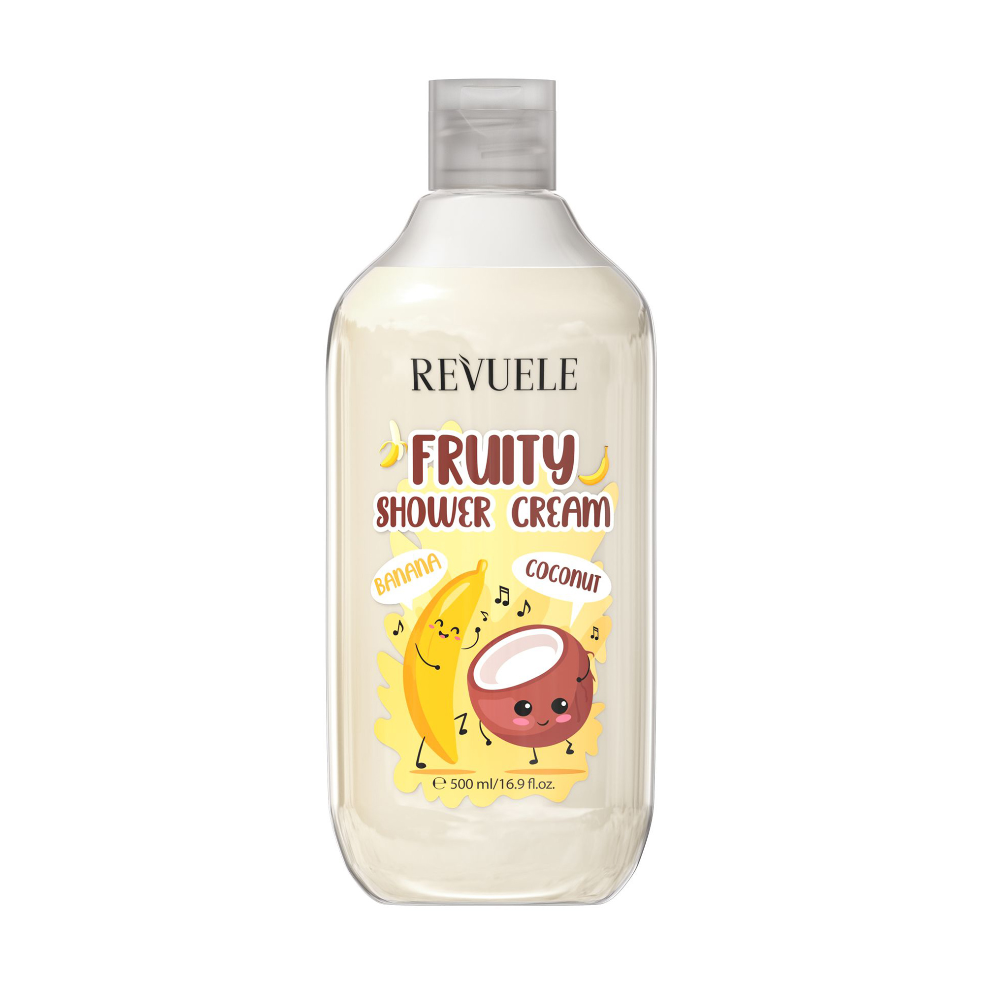 Крем для душу Revuele Fruity Shower Cream Banana &amp; Coconut Банан та кокос, 500 мл