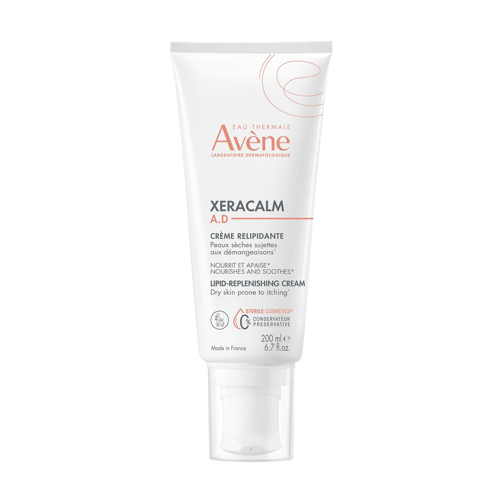 Крем для дуже сухої та атопічної шкіри Avene Peaux Seches XeraCalm A.D Creme Relipidant, 200 мл