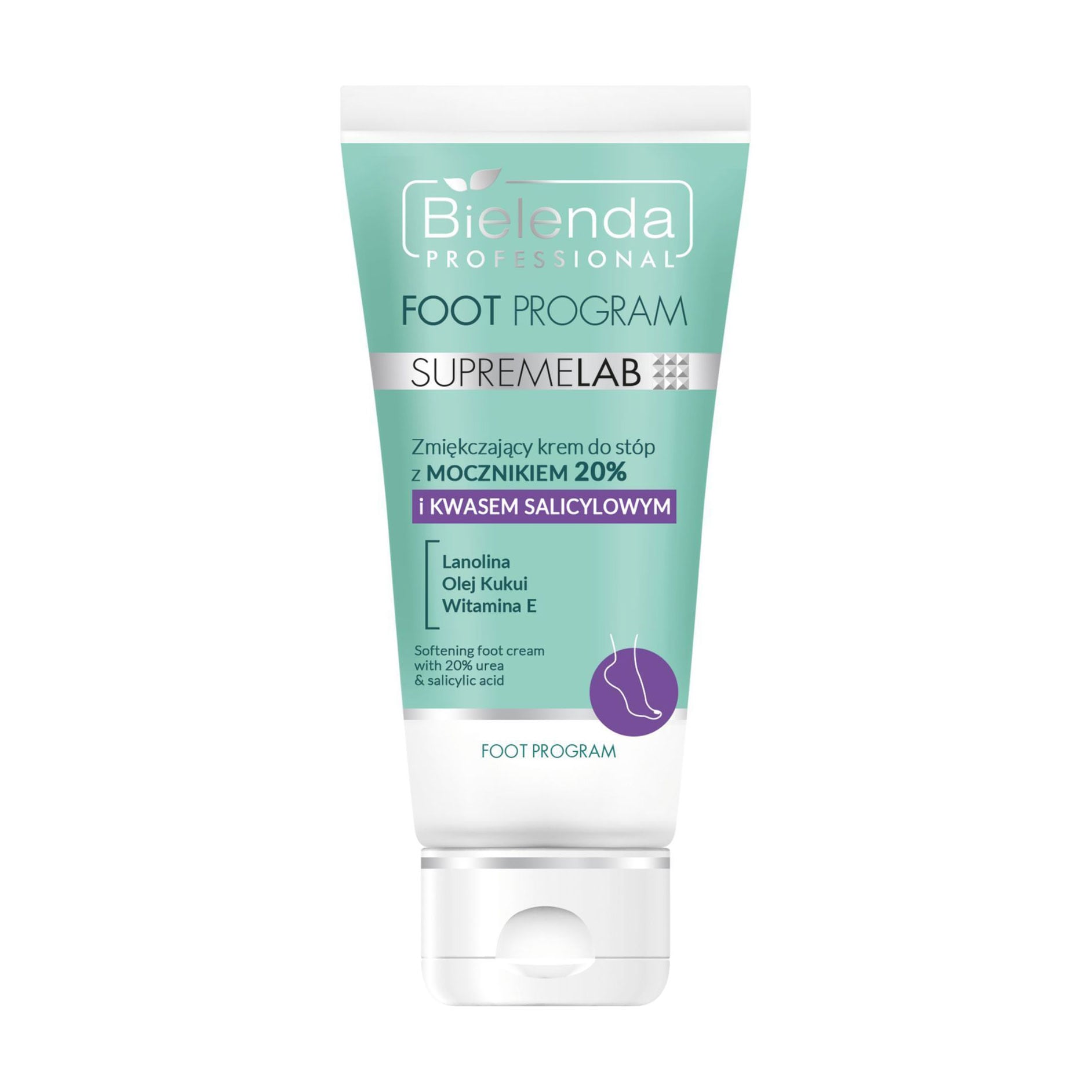 Крем для ніг Bielenda Professional SupremeLab Foot Program Softening Foot Cream із 20% сечовини та саліциловою кислотою, 75 мл