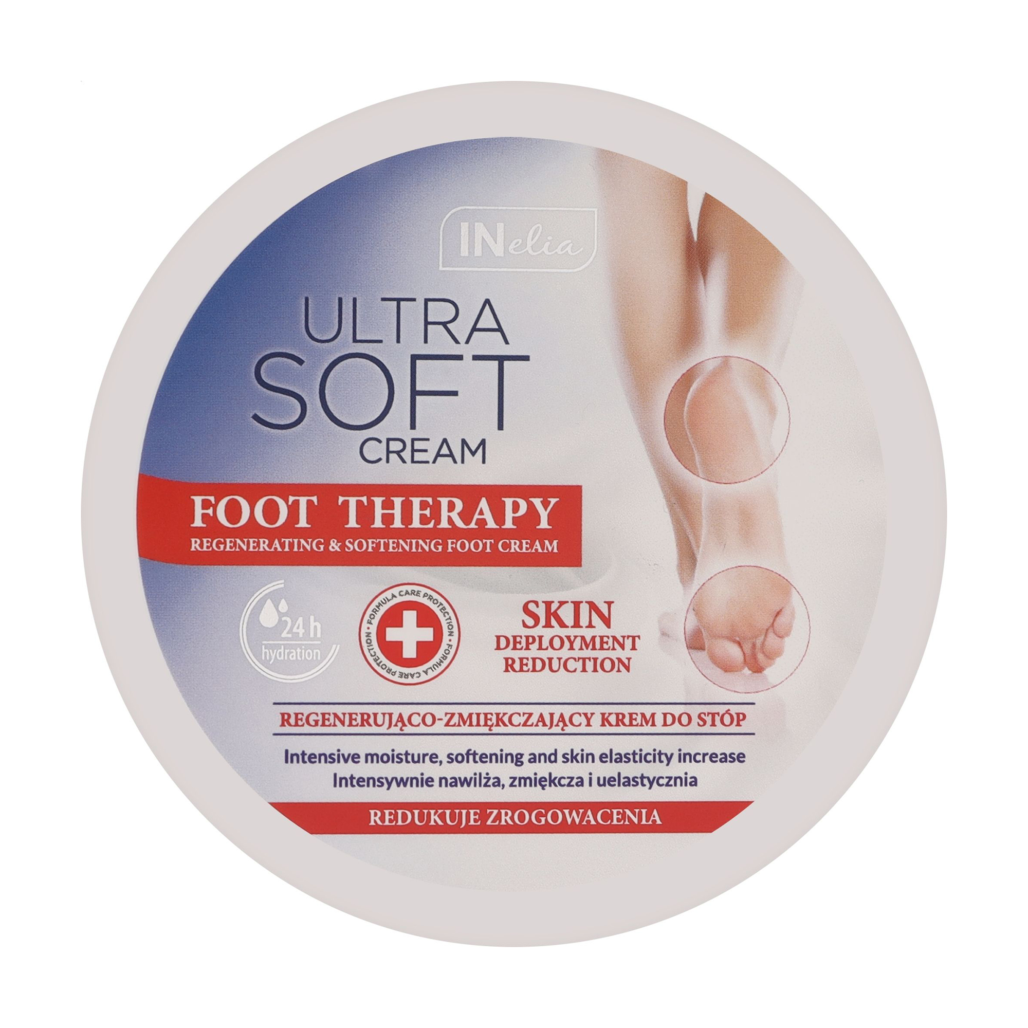 Крем для ніг Revers Cosmetics Inelia Ultra Soft Cream Foot Treatment Regenerating &amp; Softening Foot Cream, 200 мл
