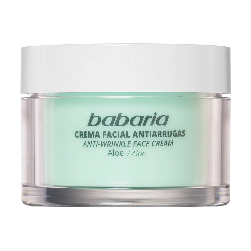 Крем для обличчя Babaria Aloe Vera Anti-Wrinkle Face Cream проти зморщок, з алое вера, 50 мл