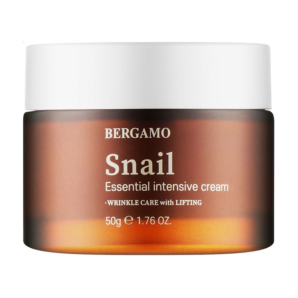 Крем для обличчя Bergamo Snail Essential Intensive Cream з муцином равлика, 50 г
