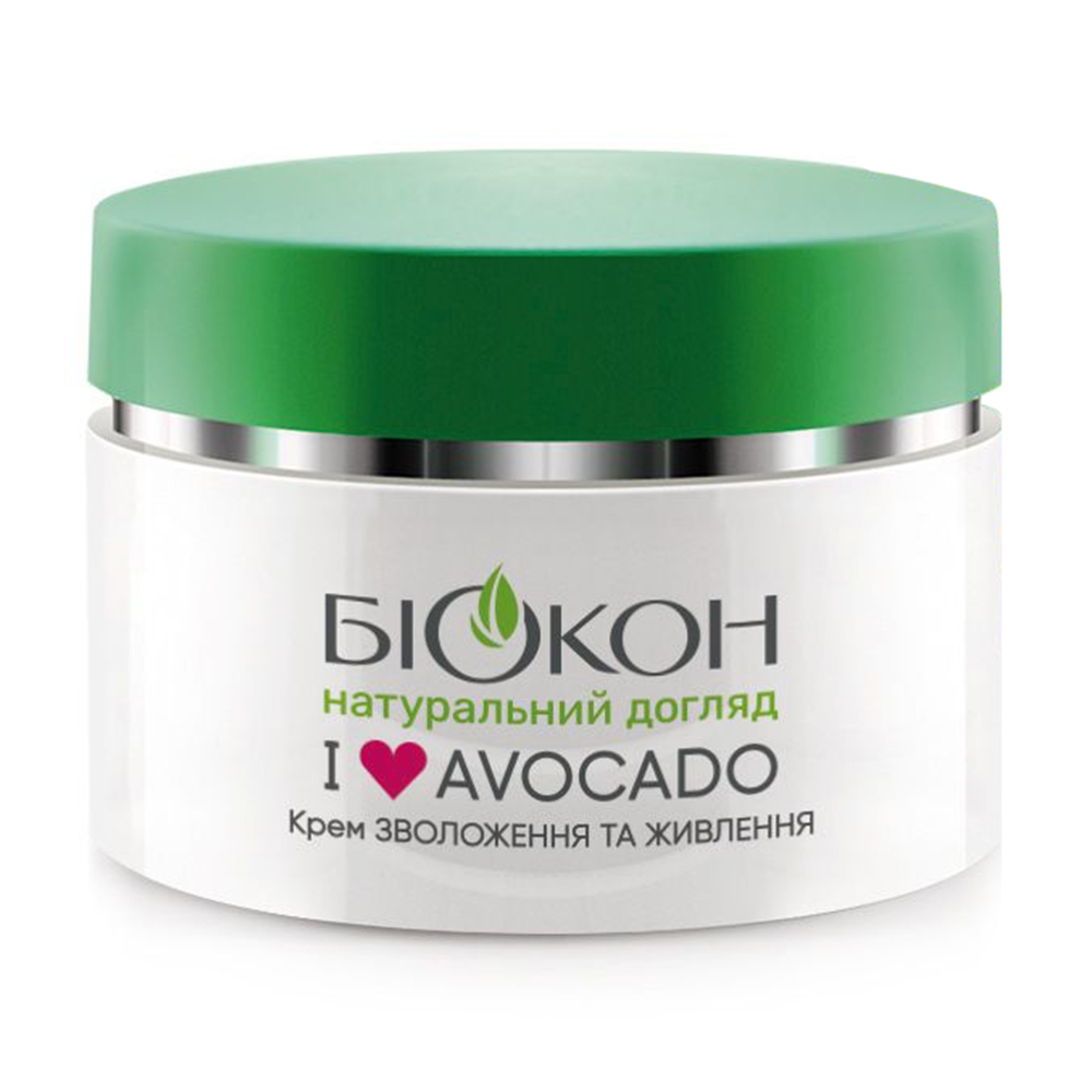 Крем для обличчя Біокон I Love Avocado Зволоження та живлення, 50 мл
