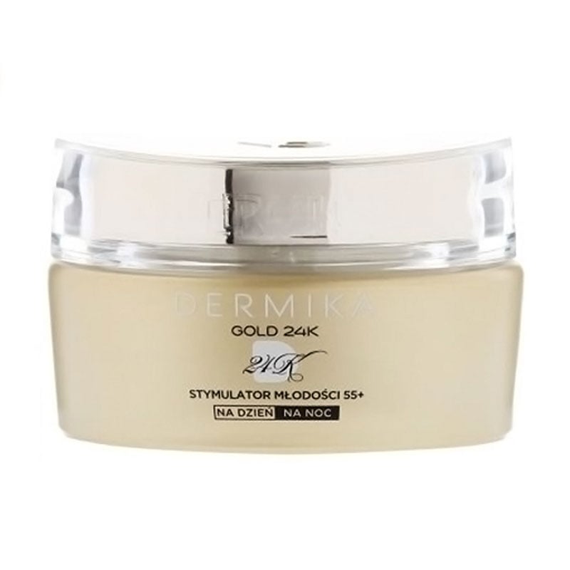 Крем для обличчя Dermika Luxury Gold Gold 24k Total Benefit Стимулятор молодості, 55+, 50 мл