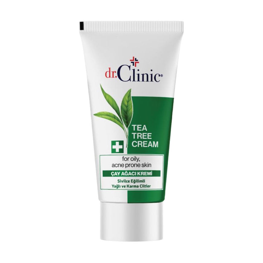 Крем для обличчя Dr.Clinic Tea Tree Cream для жирної та проблемної шкіри, з олією чайного дерева, 50 мл