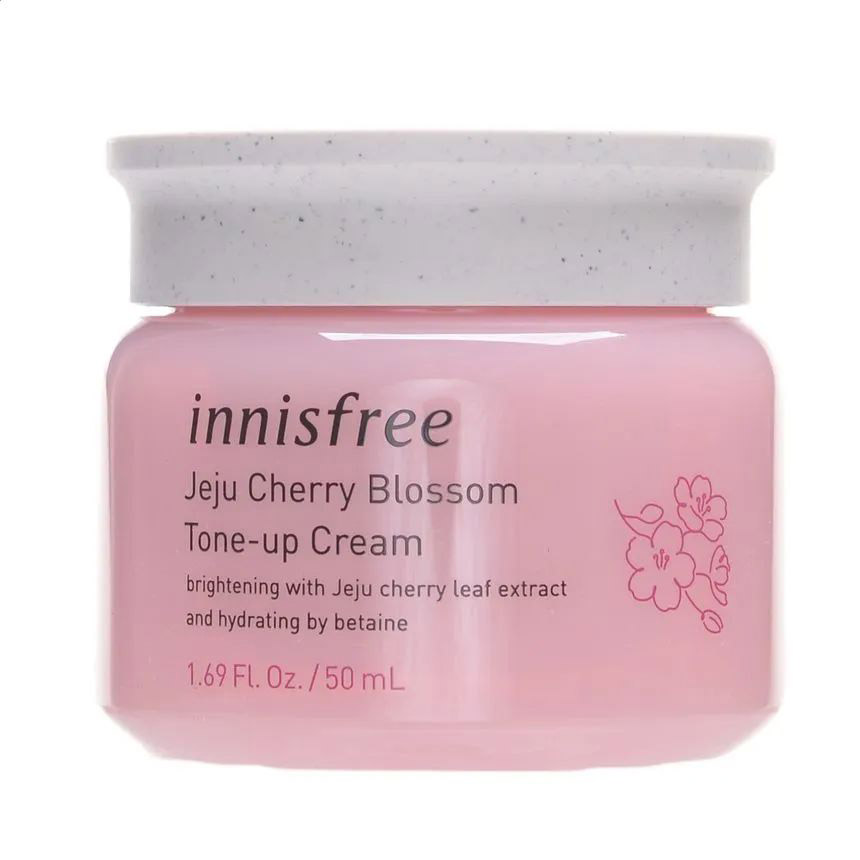Крем для обличчя Innisfree Jeju Cherry Blossom Tone Up Cream з екстрактом листя сакури, 50 мл