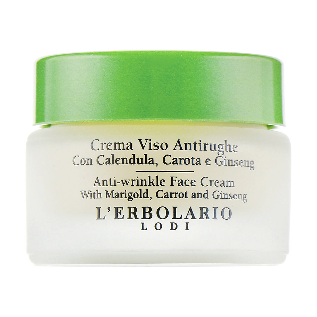 Крем для обличчя L'Erbolario Crema Viso Antirughe Con Calendula, Carota e Ginseng на основі календули, моркви та женьшеню, 30 мл