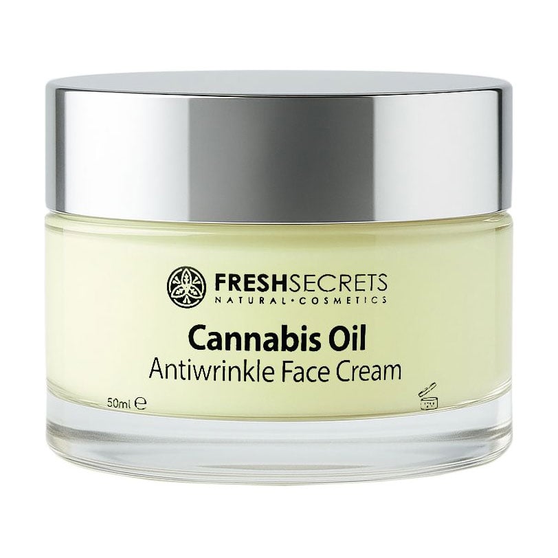 Крем для обличчя Madis Fresh Secrets Cannabis Oil Antiwrinkle Face Cream проти зморщок, 50 мл