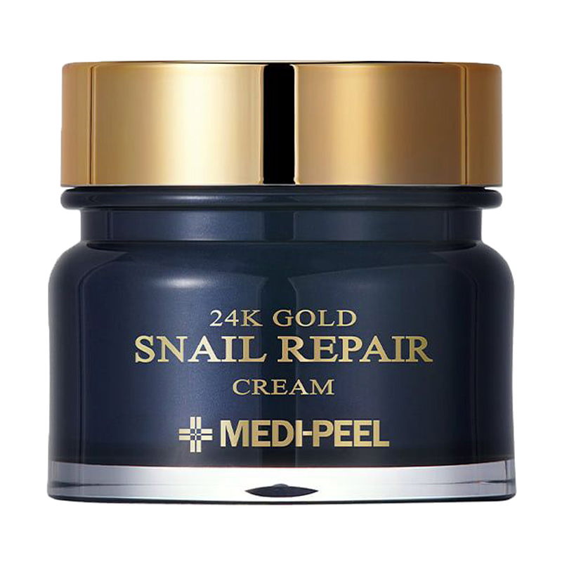 Крем для обличчя Medi-Peel 24k Gold Snail Repair Cream з колоїдним золотом та муцином равлика, 50 мл