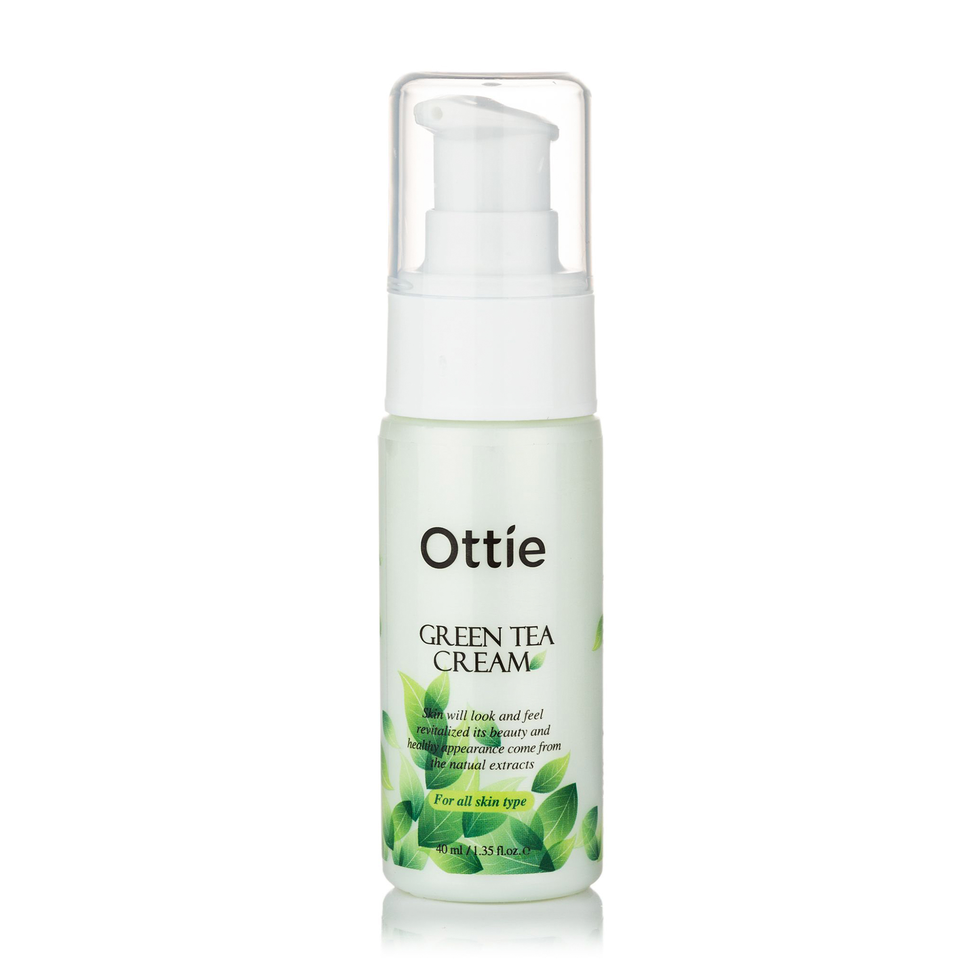 Крем для обличчя Ottie Green Tea Cream з екстрактом зеленого чаю, 40 мл
