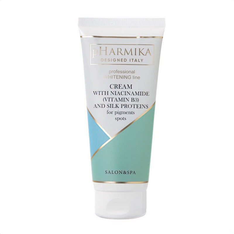 Крем для обличчя pHarmika Cream проти пігментних плям, з ніацинамідом (вітамін В3) та протеїнами шовку, 200 мл