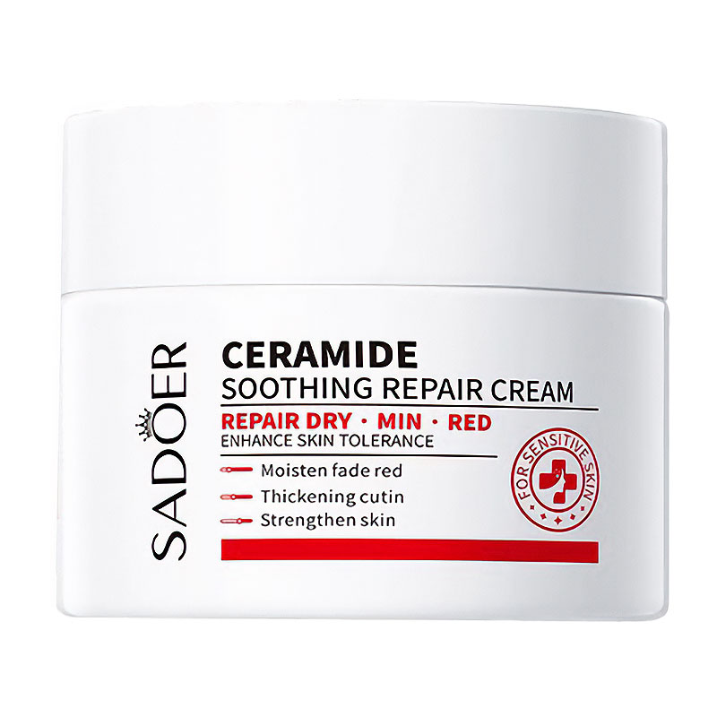 Крем для обличчя Sadoer Ceramide Soothing Repair Cream відновлювальний і заспокійливий, з церамідами, 50 мл