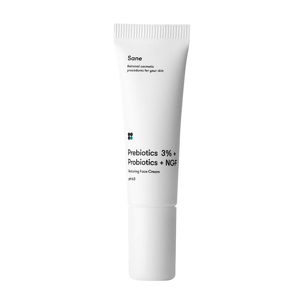 Крем для обличчя Sane Restoring Face Cream з пробіотиками, 10 мл
