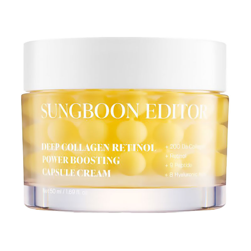 Крем для обличчя Sungboon Editor Deep Collagen Retinol Power Boosting Capsule Cream з колагеном та ретинолом, 50 мл