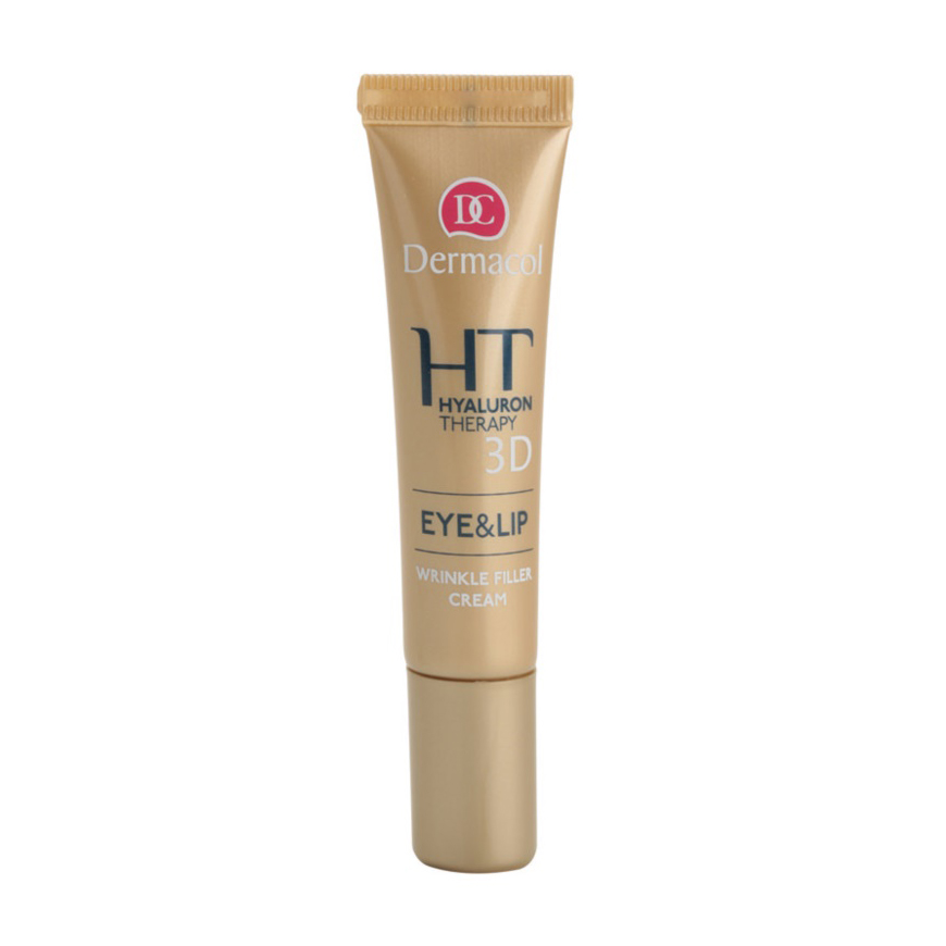 Крем для повік і губ Dermacol Hyaluron Therapy 3D Wrinkle Filler Cream для заповнення зморшок, 15 мл