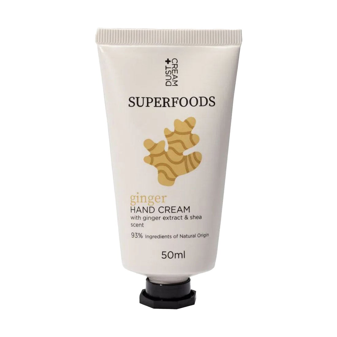 Крем для рук DUST+CREAM Superfoods з екстрактом імбиру та ароматом олії ши, 50 мл